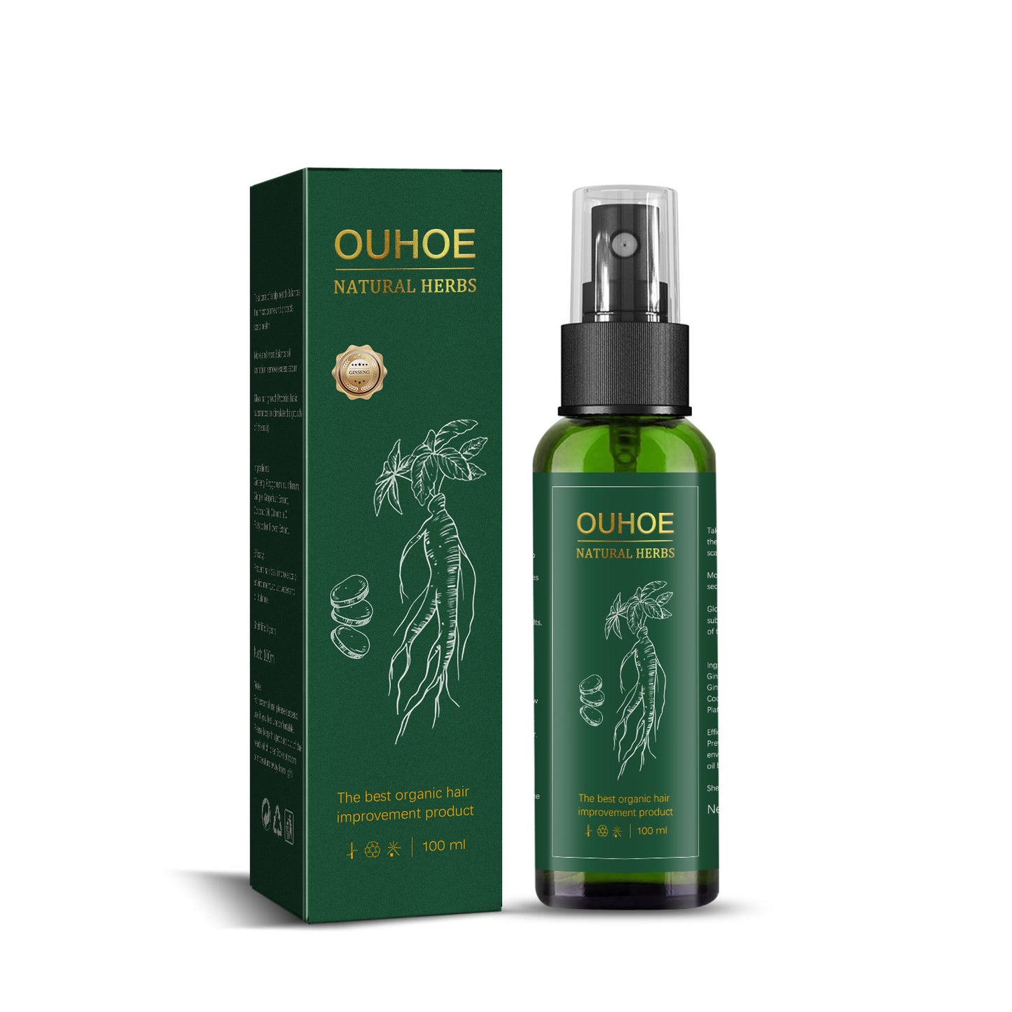 OUHOE Hair Growth Lotion / Ginseng /Moisturizing Hair Care