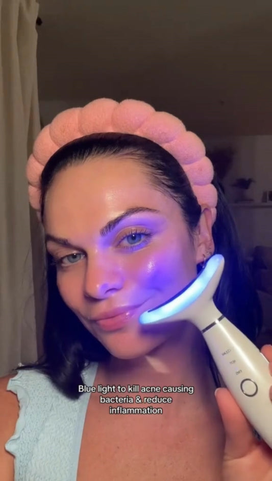 ⭐⭐⭐⭐ Facial Massager, Face Sculpting - 3-in-1 -With Thermals, Vibration